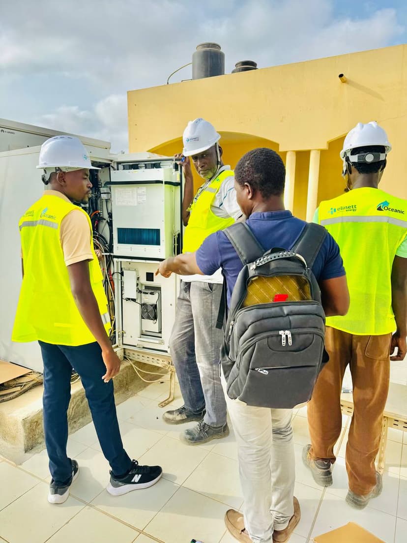 Commercial solar installation