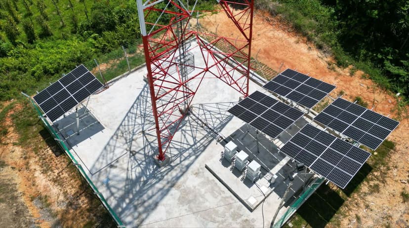Utility-scale solar installation